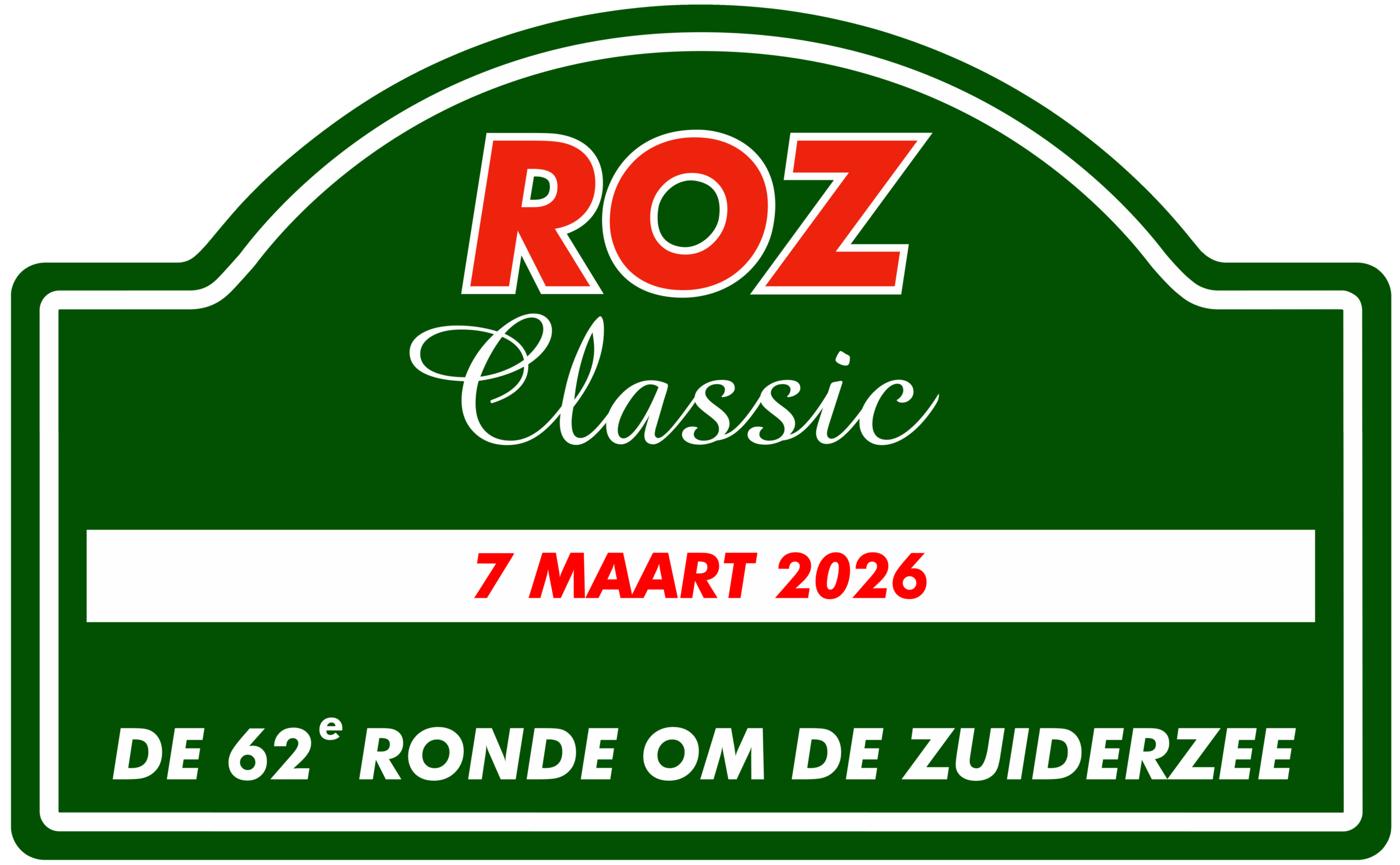 Rallyschild ROZ met jaartal Rallyschild ABC 2024